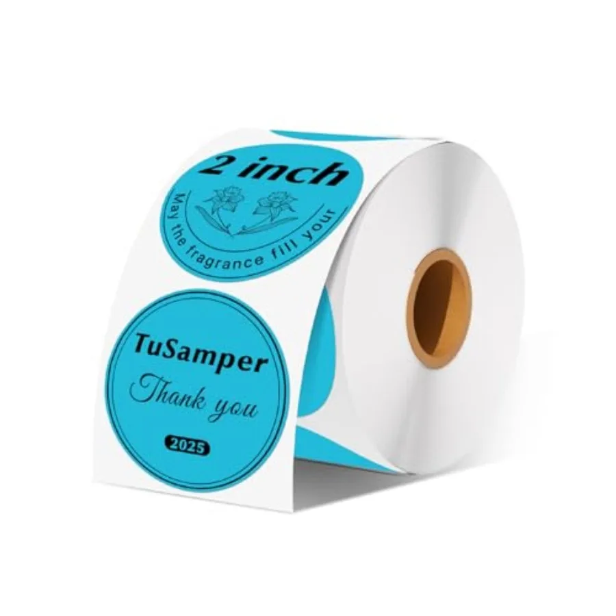50.8mm x 50.8mm Round Thermal Sticker Labels, Self-Adhesive Circle Direct Thermal Label, Multi-Purpose Roll Sticker for DIY Log
50.8mm x 50.8mm Round Thermal Sticker Labels, Self-Adhesive Circle Direct Thermal Label, Multi-Purpose Roll Sticker for DIY Log