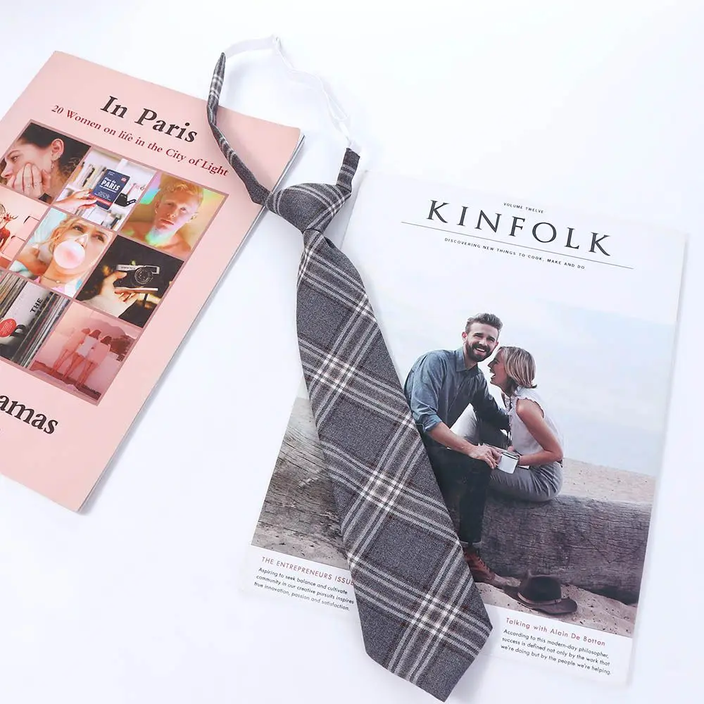 Lazy JK Ties Women Plaid Neck Tie Girls Japanese Style for Jk Uniform Cute Necktie Plaid Uniform School Accessories
Lazy JK Ties Women Plaid Neck Tie Girls Japanese Style for Jk Uniform Cute Necktie Plaid Uniform School Accessories