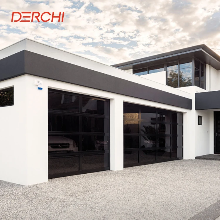 Custom DERCHI Modern Hurricane Resistant Garage Screen Door Black Mirror Automatic FramelessTempered Glass Garage Door With Moto
Custom DERCHI Modern Hurricane Resistant Garage Screen Door Black Mirror Automatic FramelessTempered Glass Garage Door With Moto