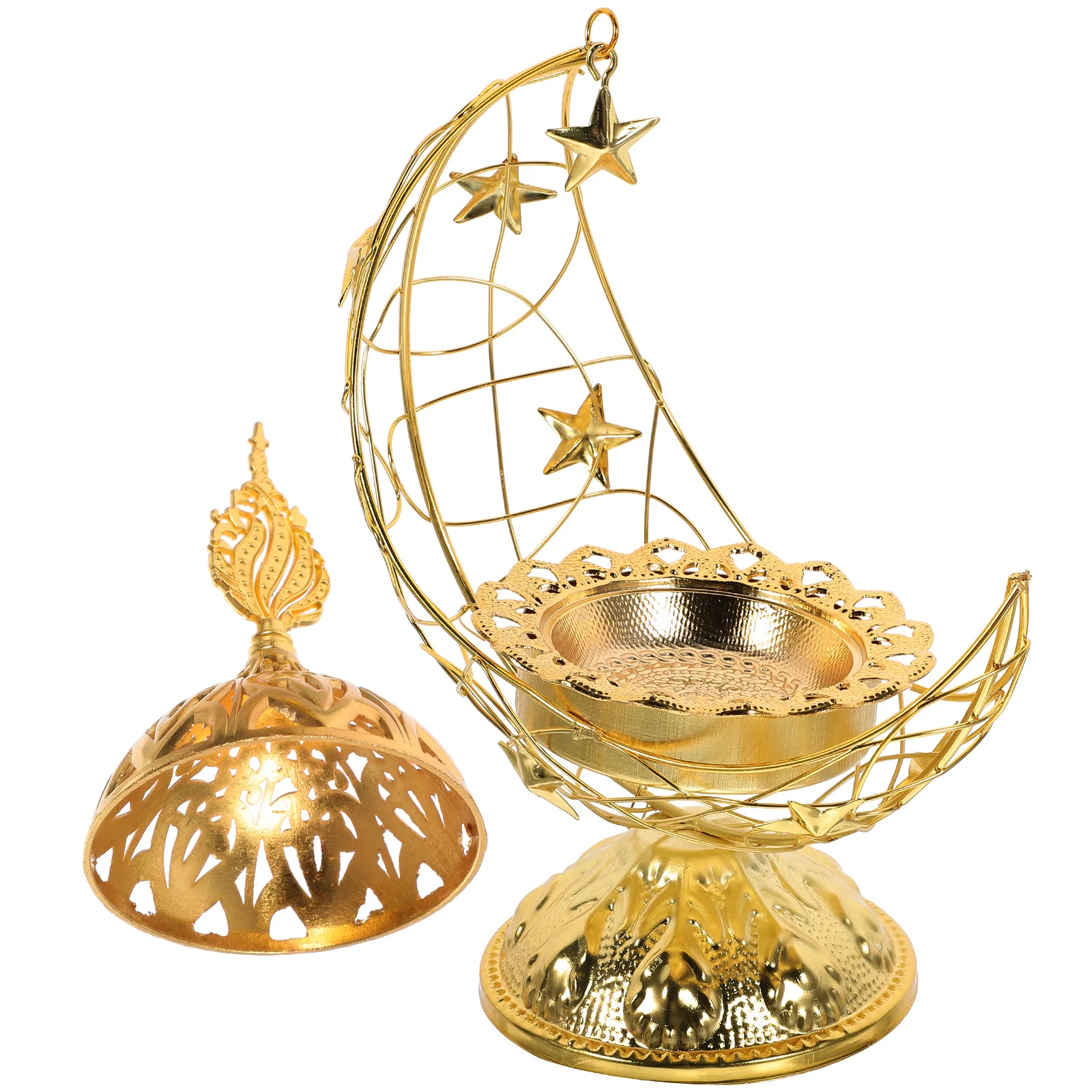 Arabian Censer Incense Burner Adorn Adornment Metal Holder for Cone Decorative Decorations
Arabian Censer Incense Burner Adorn Adornment Metal Holder for Cone Decorative Decorations