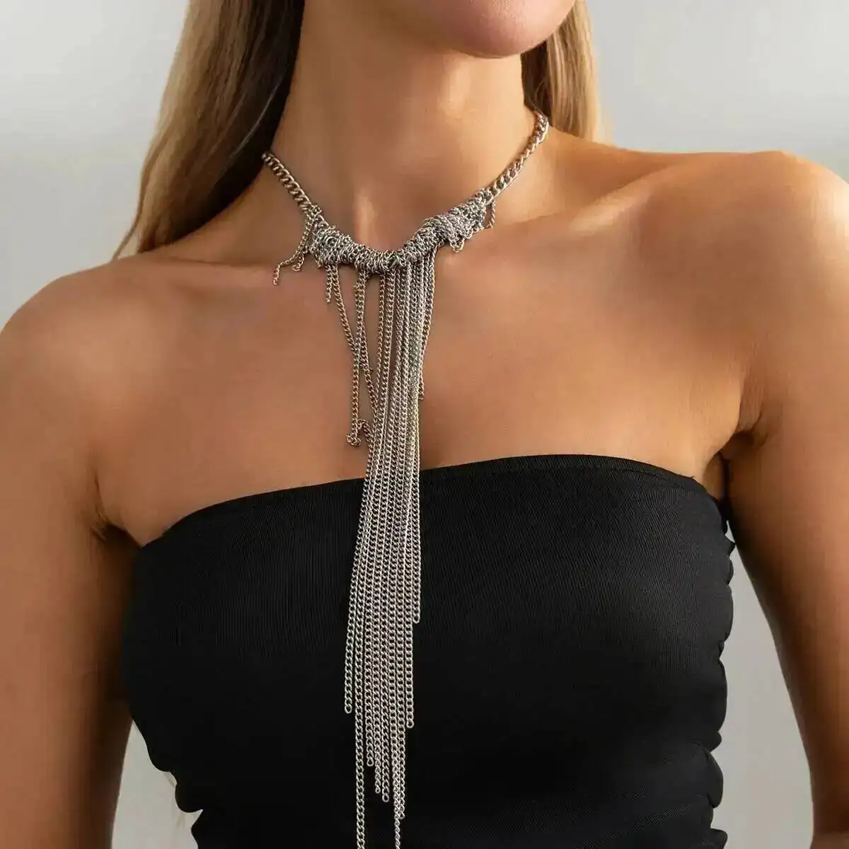 KunJoe Vintage Long Tassels Chokers Chains Pendant Necklaces Women Fashion Adjustable Metal Chain Elegant Collares Jewelry Gifts
KunJoe Vintage Long Tassels Chokers Chains Pendant Necklaces Women Fashion Adjustable Metal Chain Elegant Collares Jewelry Gifts