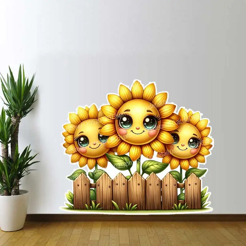 Cute Sunflower Bee Honey Picking Wall Stickers for Kids Room Self-Adhesive Home Decorative Wallpaper Background AA48
Cute Sunflower Bee Honey Picking Wall Stickers for Kids Room Self-Adhesive Home Decorative Wallpaper Background AA48