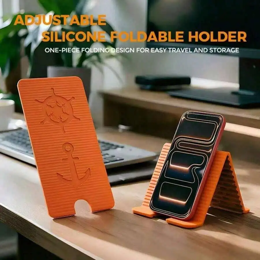 Adjustable Silicone Foldable Phone Stand For Desk Travel Storage
Adjustable Silicone Foldable Phone Stand For Desk Travel Storage