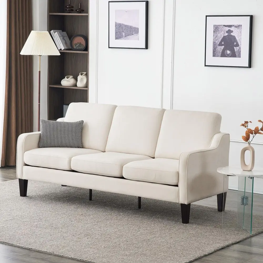 Small Couch Sofa 71 Comfy Couches for Living Room Beige 3 Seat Sofa Couch Mid Century Modern Sofa Furniture Couches with Scoope
Small Couch Sofa 71 Comfy Couches for Living Room Beige 3 Seat Sofa Couch Mid Century Modern Sofa Furniture Couches with Scoope