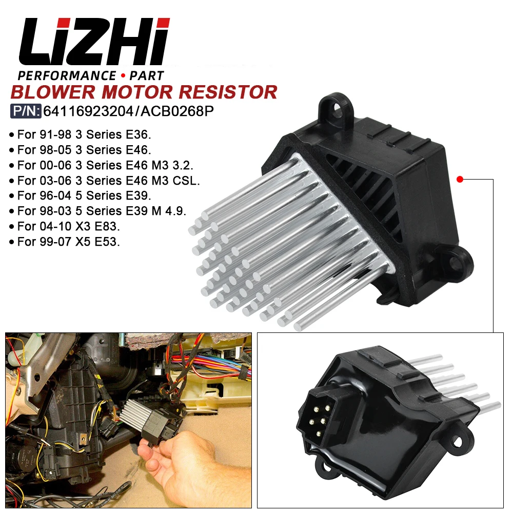 High Quanlity Final Stage Car Heater Blower Motor Resistor for BMW E46 E39 X5 X3 64116923204 64116929486 64118385549 64118364173
High Quanlity Final Stage Car Heater Blower Motor Resistor for BMW E46 E39 X5 X3 64116923204 64116929486 64118385549 64118364173