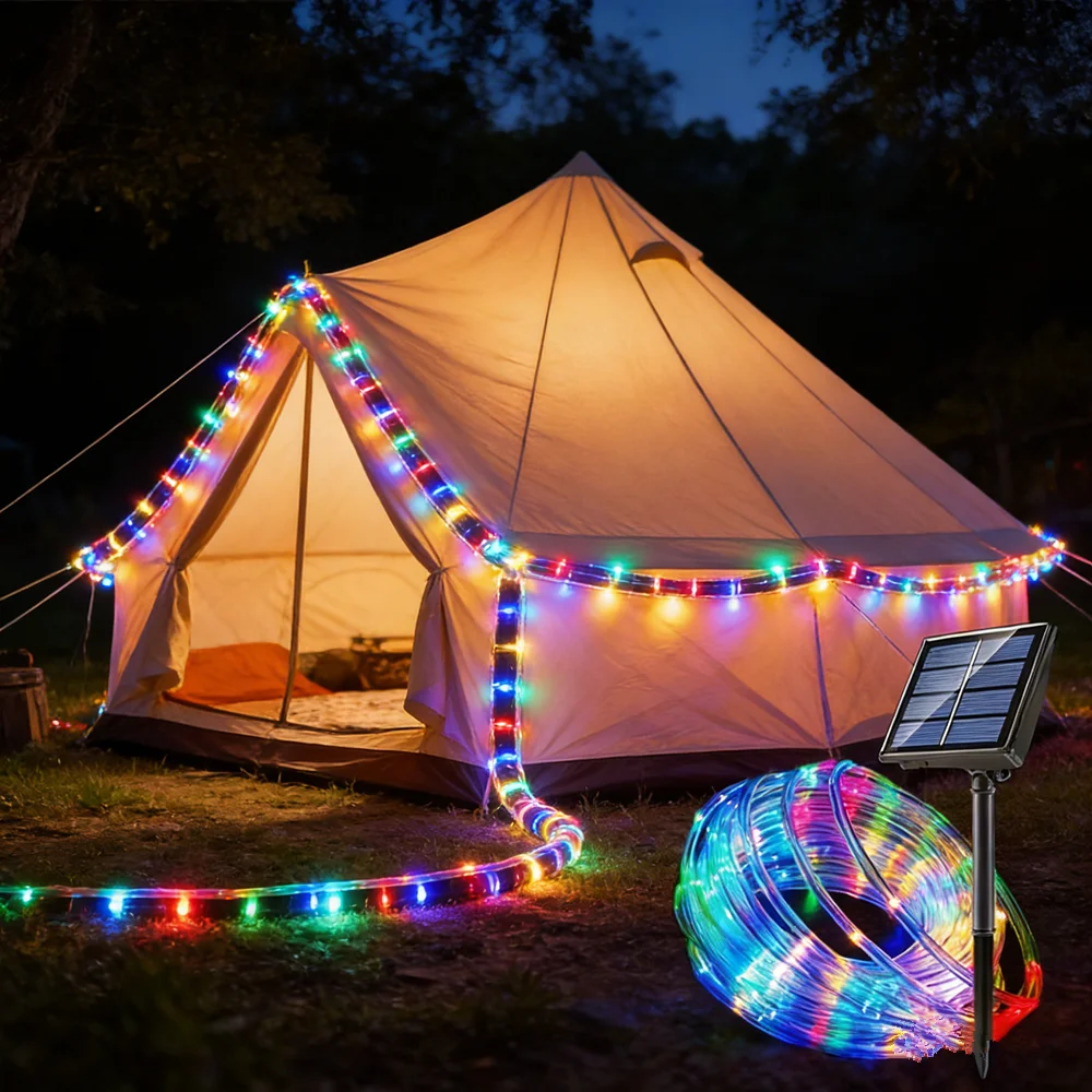 LED Solar Tube Rope Lamp Christmas Garland Fairy Lights Party String Lights Garden Wedding for Outdoor Holiday Home Decoration
LED Solar Tube Rope Lamp Christmas Garland Fairy Lights Party String Lights Garden Wedding for Outdoor Holiday Home Decoration