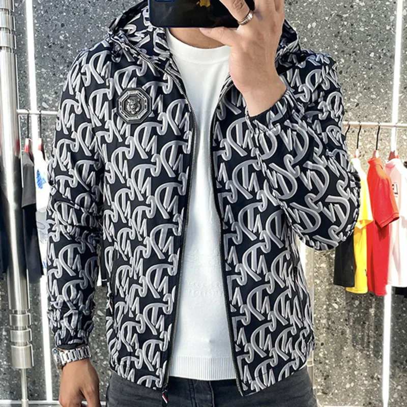 2023 Fall Vintage Bomber Jacket Men Casual Jacket Coat Slim Fit Pattern Bomber Jacket Men Contrast Stitching Jaqueta Masculina
2023 Fall Vintage Bomber Jacket Men Casual Jacket Coat Slim Fit Pattern Bomber Jacket Men Contrast Stitching Jaqueta Masculina