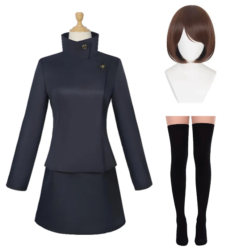 Anime JJK Cosplay Costume High School Uniform Top Skirt Wig Role Play Dresses Halloween Party Costumes for Women
Anime JJK Cosplay Costume High School Uniform Top Skirt Wig Role Play Dresses Halloween Party Costumes for Women