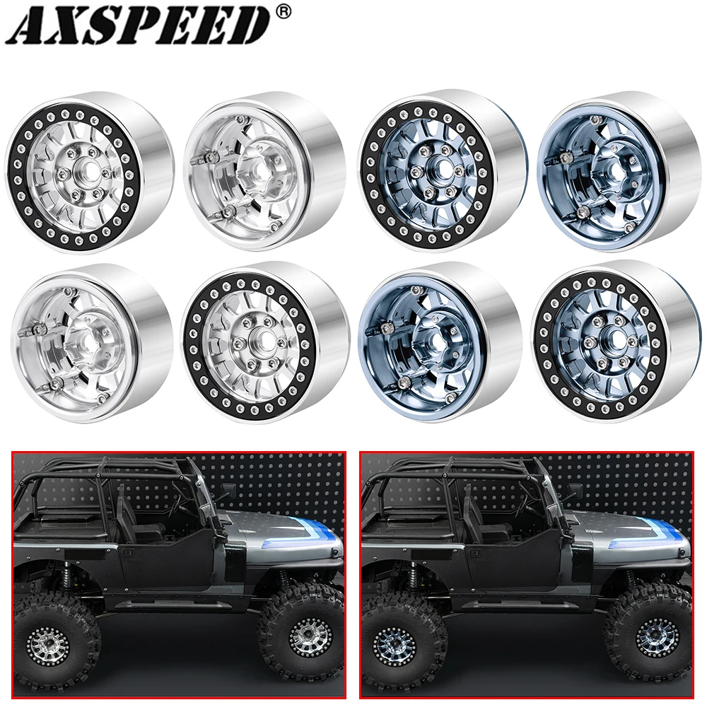 AXSPEED 4Pcs 1.9 Inch Beadlock Wheel Rims Hubs for 1/10 RC Crawler Car Axial SCX10 CC01 TRX4 TRX6 Wraith D90 Upgrade Parts
AXSPEED 4Pcs 1.9 Inch Beadlock Wheel Rims Hubs for 1/10 RC Crawler Car Axial SCX10 CC01 TRX4 TRX6 Wraith D90 Upgrade Parts