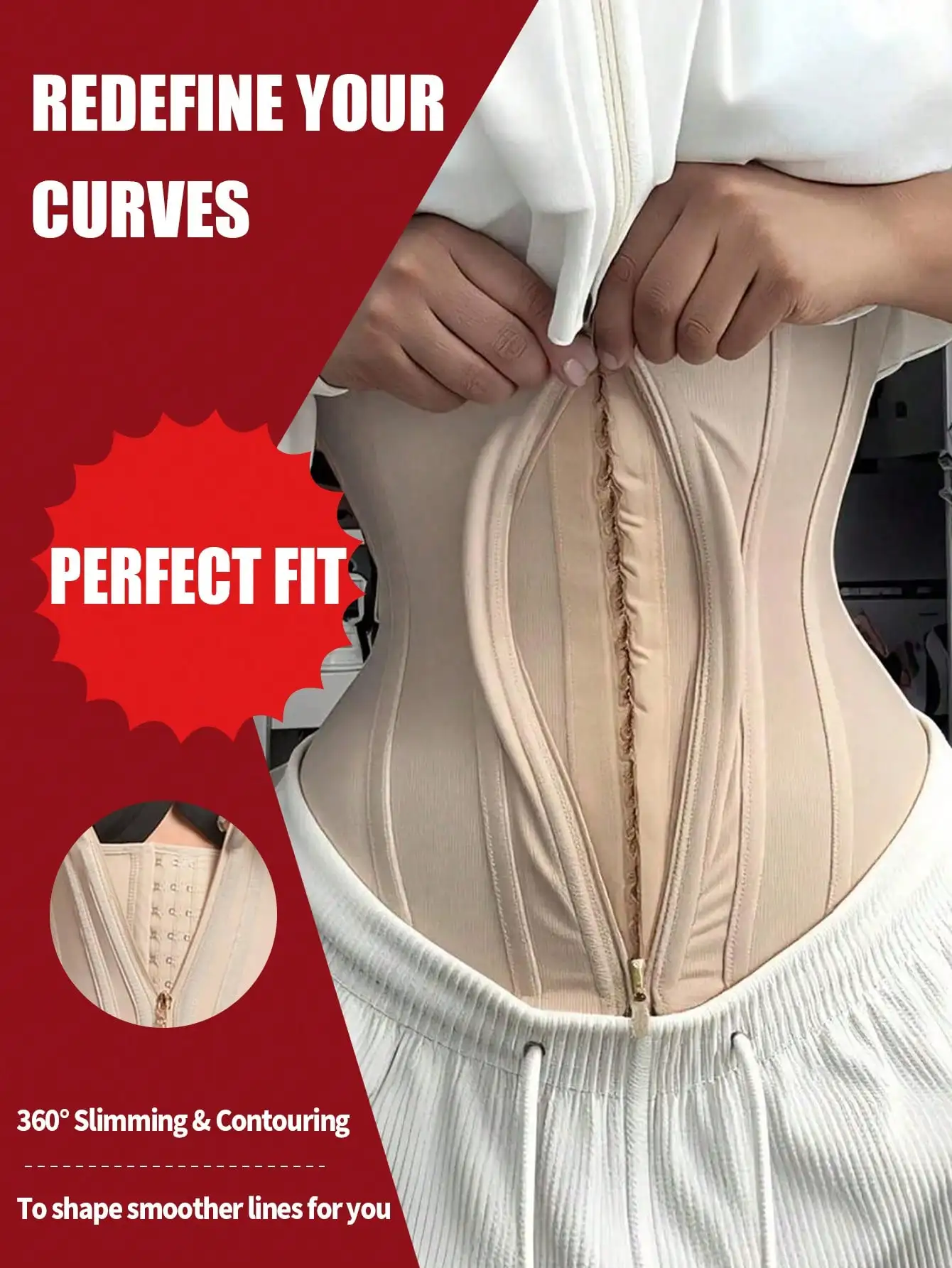 Waist Trainer Corset Shapewear Tummy Control Body Shaper Waist Cincher For Women Sport Workout Girdle
Waist Trainer Corset Shapewear Tummy Control Body Shaper Waist Cincher For Women Sport Workout Girdle