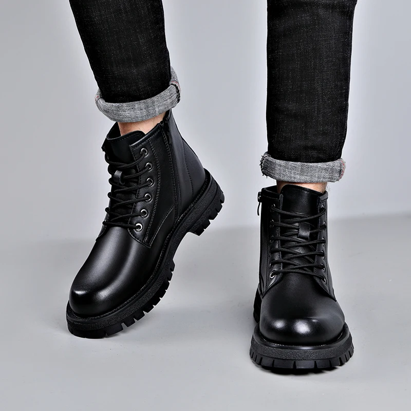 men boots black tide casual shoes business office formal dress cowboy genuine leather boot handsome platform ankle botas hombre
men boots black tide casual shoes business office formal dress cowboy genuine leather boot handsome platform ankle botas hombre
