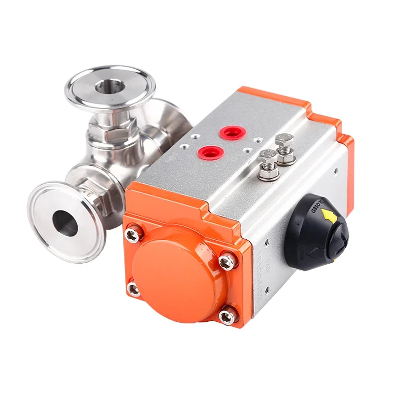 25mm 304 Stainless Steel Sanitary Pneumatic Ball Valve 3 Way Tri Clamp Ferrule Type Ball Valves With Double Acting Cylinder
25mm 304 Stainless Steel Sanitary Pneumatic Ball Valve 3 Way Tri Clamp Ferrule Type Ball Valves With Double Acting Cylinder