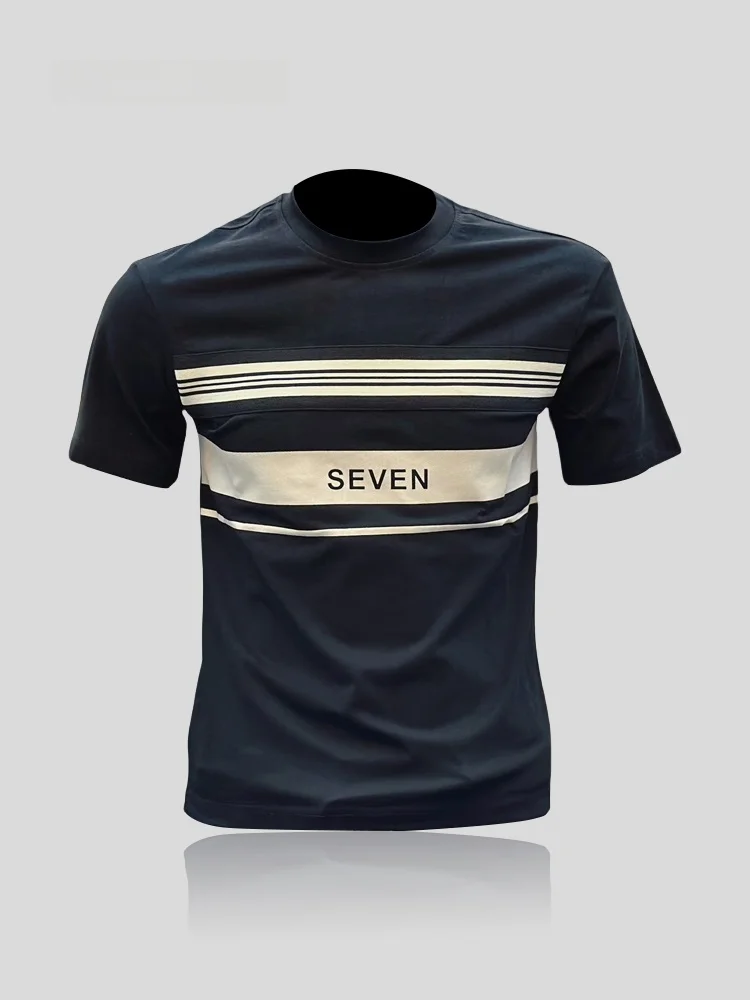 Slim Fit round Neck Short Sleeve T-Shirt Men's Fashion Brand I.T Striped Print Versatile Summer New Arrival
Slim Fit round Neck Short Sleeve T-Shirt Men's Fashion Brand I.T Striped Print Versatile Summer New Arrival