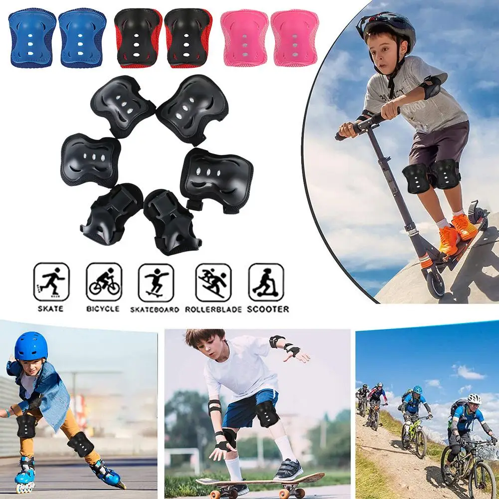 6Pcs Kids Protective Gear Set Adjustable Knee Elbow Wrist Pads Shock Absorbing Safety Protector for Skateboard Scooter Cycling
6Pcs Kids Protective Gear Set Adjustable Knee Elbow Wrist Pads Shock Absorbing Safety Protector for Skateboard Scooter Cycling