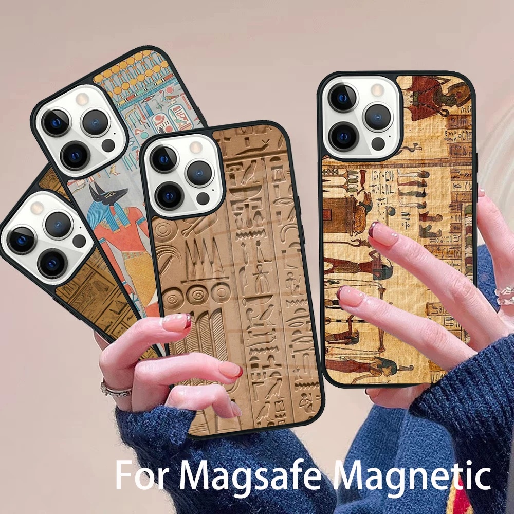 Egyptian Hieroglyphics Phone Case Magesafe Magnetic Wireless Charge Cover For IPhone 16 11 12 13 14 15 Pro Max Plus Mini
Egyptian Hieroglyphics Phone Case Magesafe Magnetic Wireless Charge Cover For IPhone 16 11 12 13 14 15 Pro Max Plus Mini