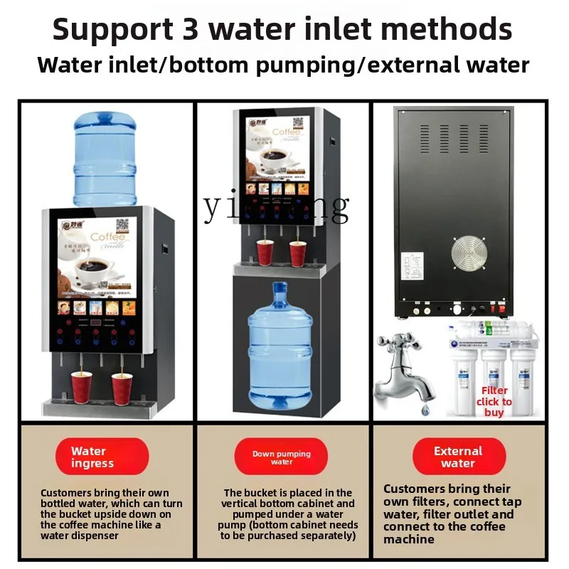 ZZ automatic coffee beverage machine commercial instant soy milk tea machine hot and cold
ZZ automatic coffee beverage machine commercial instant soy milk tea machine hot and cold