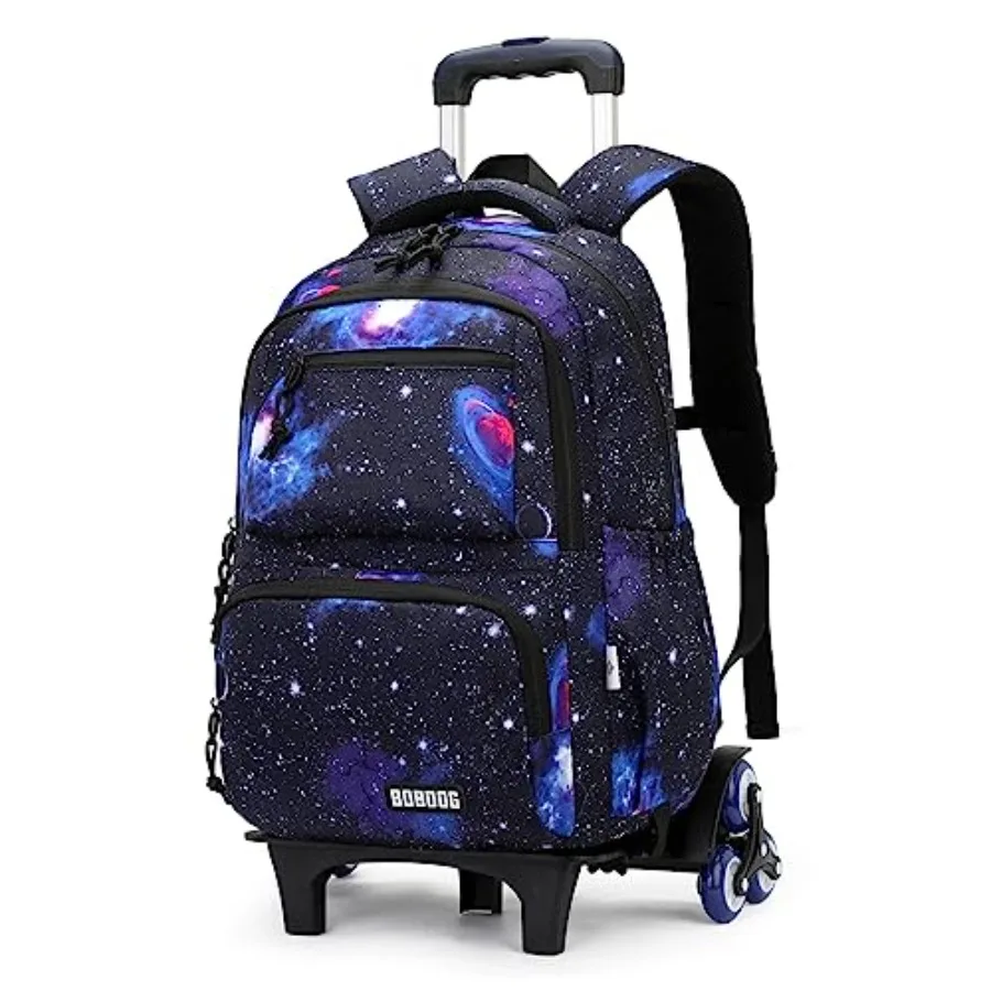 Galaxy Rolling Backpack for Boys Primary Students Wheeled Bookbags for School
Galaxy Rolling Backpack for Boys Primary Students Wheeled Bookbags for School