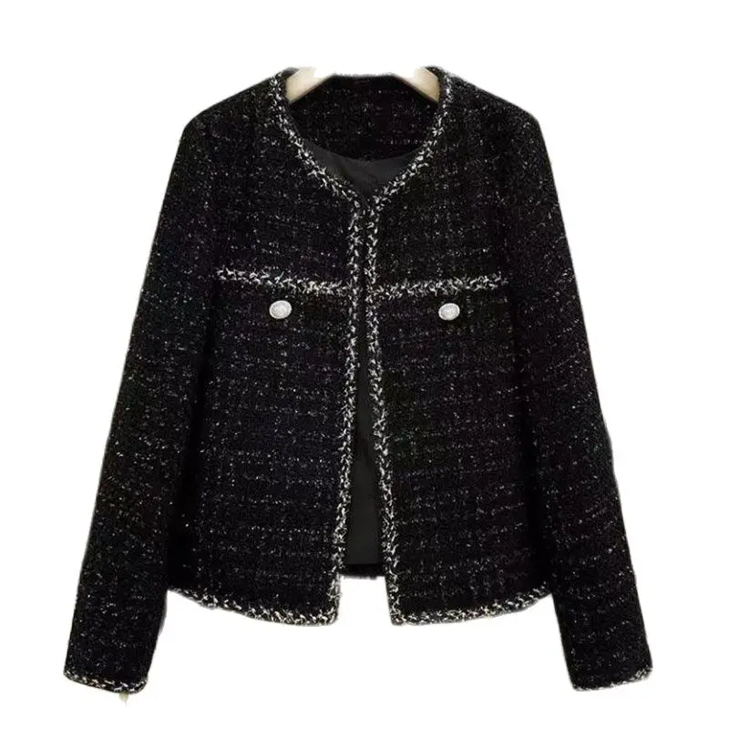 Fashion Black Tweed Woolen Coats NEW 2024 Spring Autumn Women‘s Jacket Casual Thick Korean Woolen Outerwear Female Winter Jacket
Fashion Black Tweed Woolen Coats NEW 2024 Spring Autumn Women‘s Jacket Casual Thick Korean Woolen Outerwear Female Winter Jacket