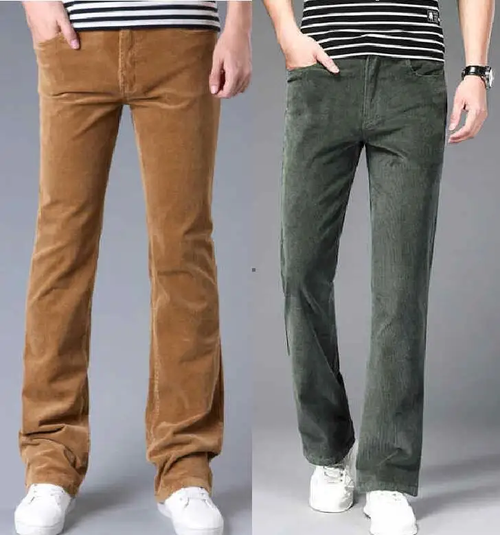 Spring Autumn Men's Casual Pants Micro Flared Pants Slim Corduroy Flared Trousers Elastic Corduroy Trousers Size 27-38
Spring Autumn Men's Casual Pants Micro Flared Pants Slim Corduroy Flared Trousers Elastic Corduroy Trousers Size 27-38