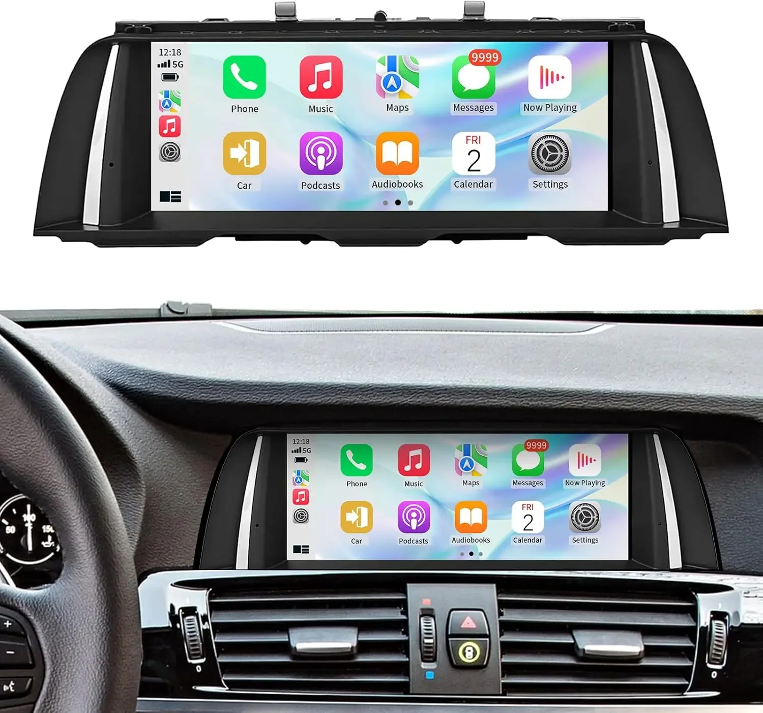 Wireless CarPlay/Android Auto 10.25 Inch Touchscreen for BMW 5 Series F10/F11 (2012-2016) with NBT System, Car Radio Receiver, M
Wireless CarPlay/Android Auto 10.25 Inch Touchscreen for BMW 5 Series F10/F11 (2012-2016) with NBT System, Car Radio Receiver, M