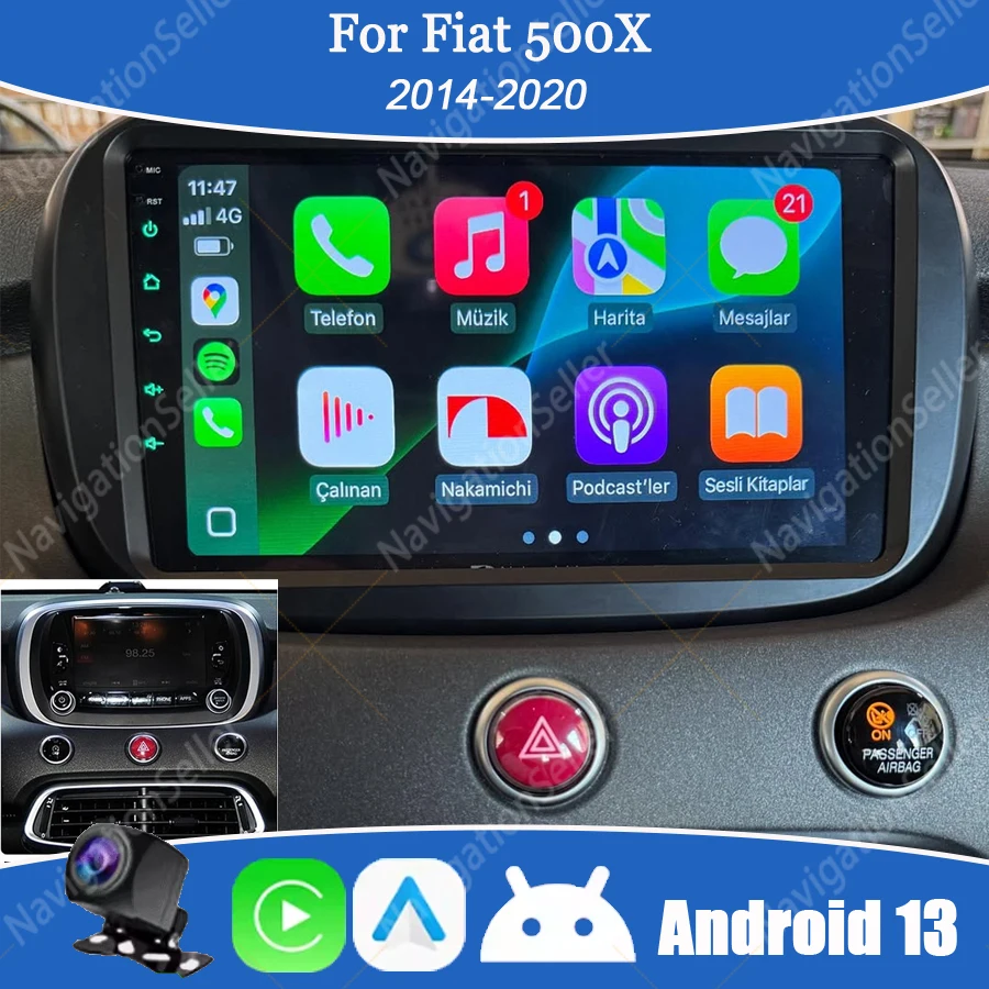 For Fiat 500X 2014-2020 Carplay Android Auto Multimedia Player Stereo Car Radio Multimedia Video Player GPS Head Unit Navigation
For Fiat 500X 2014-2020 Carplay Android Auto Multimedia Player Stereo Car Radio Multimedia Video Player GPS Head Unit Navigation