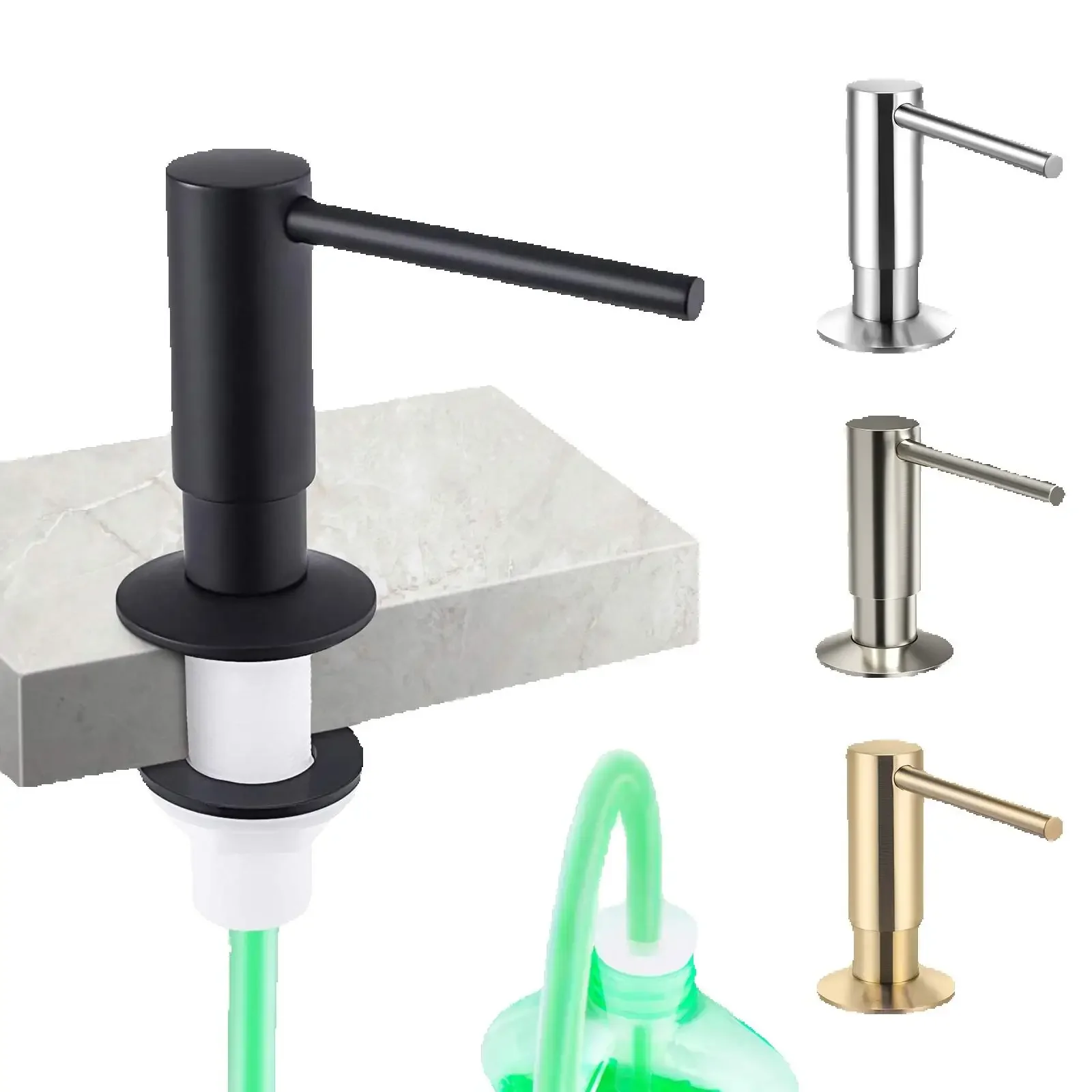 Brass Soap Dispenser With Extension Tube Kit Brushed Nickel Liquid Soap Detergent Dispenser For Kitchen Sink Bathroom
Brass Soap Dispenser With Extension Tube Kit Brushed Nickel Liquid Soap Detergent Dispenser For Kitchen Sink Bathroom