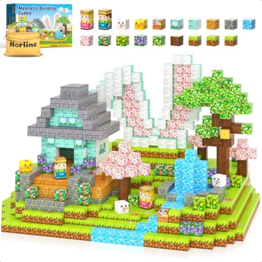108PCS Magnetic Blocks Magnet Toys Mine Magnet World Bunny Garden Wonderland Building Crafts Sensory Learning Toys Game Gifts f
108PCS Magnetic Blocks Magnet Toys Mine Magnet World Bunny Garden Wonderland Building Crafts Sensory Learning Toys Game Gifts f