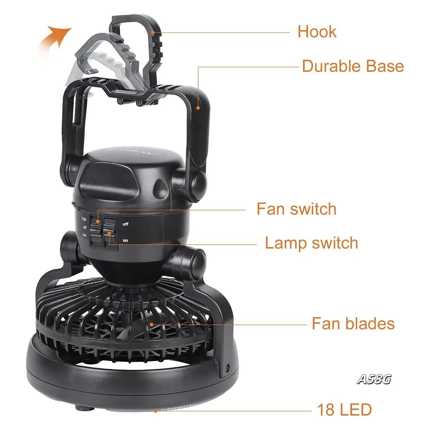 Camping Light Fan For Tent Portable Ceiling Fan With LED Light Camping Hanging Lantern For Survival Hiking Emergency
Camping Light Fan For Tent Portable Ceiling Fan With LED Light Camping Hanging Lantern For Survival Hiking Emergency
