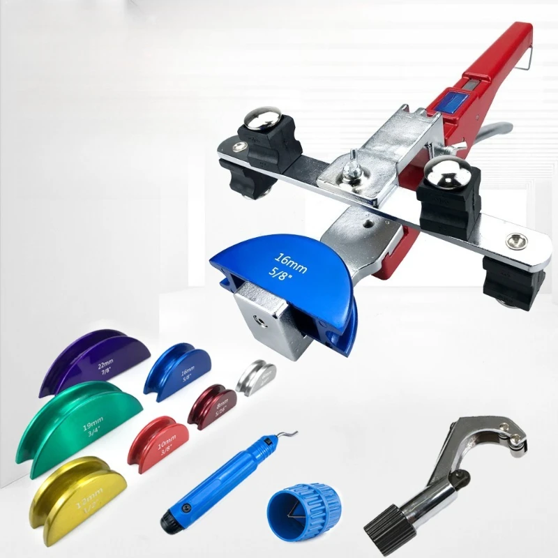(New plastic box) Combination copper pipe bender 6-22mm with reverse bending function
(New plastic box) Combination copper pipe bender 6-22mm with reverse bending function