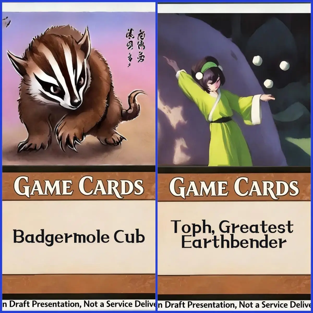 Selling Foil 35 part two Cabbage Merchant Badgermole Wan Shi Tong Toph, Greatest Earthbender best quality proxy cards
Selling Foil 35 part two Cabbage Merchant Badgermole Wan Shi Tong Toph, Greatest Earthbender best quality proxy cards