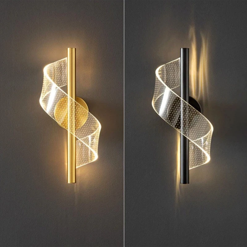 Nordic Luxury Acrylic LED Wall Lamp Indoor Sconce Light for Bedroom Bedside Art Decor Stair Wall Lighting Living Room Background
Nordic Luxury Acrylic LED Wall Lamp Indoor Sconce Light for Bedroom Bedside Art Decor Stair Wall Lighting Living Room Background