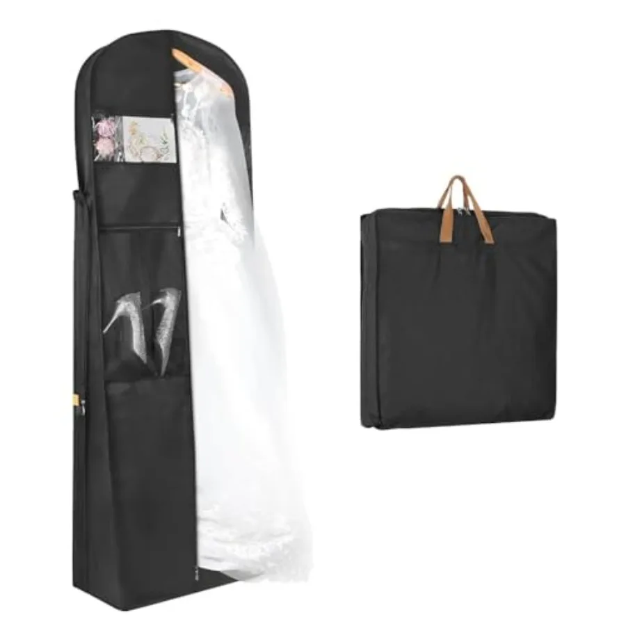 72" Wedding Dress Garment Bag Dress Bags for Gowns Bridal Dress Travel Bag with 12"Gusseted and Accessory Pockets for Wedding D
72" Wedding Dress Garment Bag Dress Bags for Gowns Bridal Dress Travel Bag with 12"Gusseted and Accessory Pockets for Wedding D