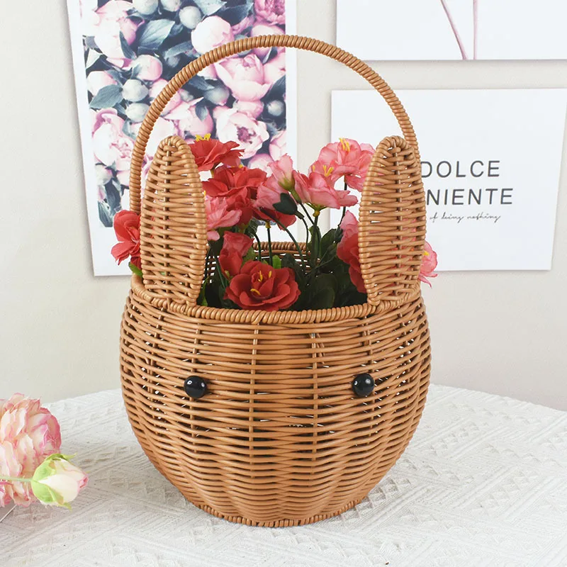 Handcrafted Wicker-Style Small Flower Basket Iron Frame Fruit Picking Basket Egg Basket Rustic Handbag Gift Basket Storage Or...
Handcrafted Wicker-Style Small Flower Basket Iron Frame Fruit Picking Basket Egg Basket Rustic Handbag Gift Basket Storage Or...
