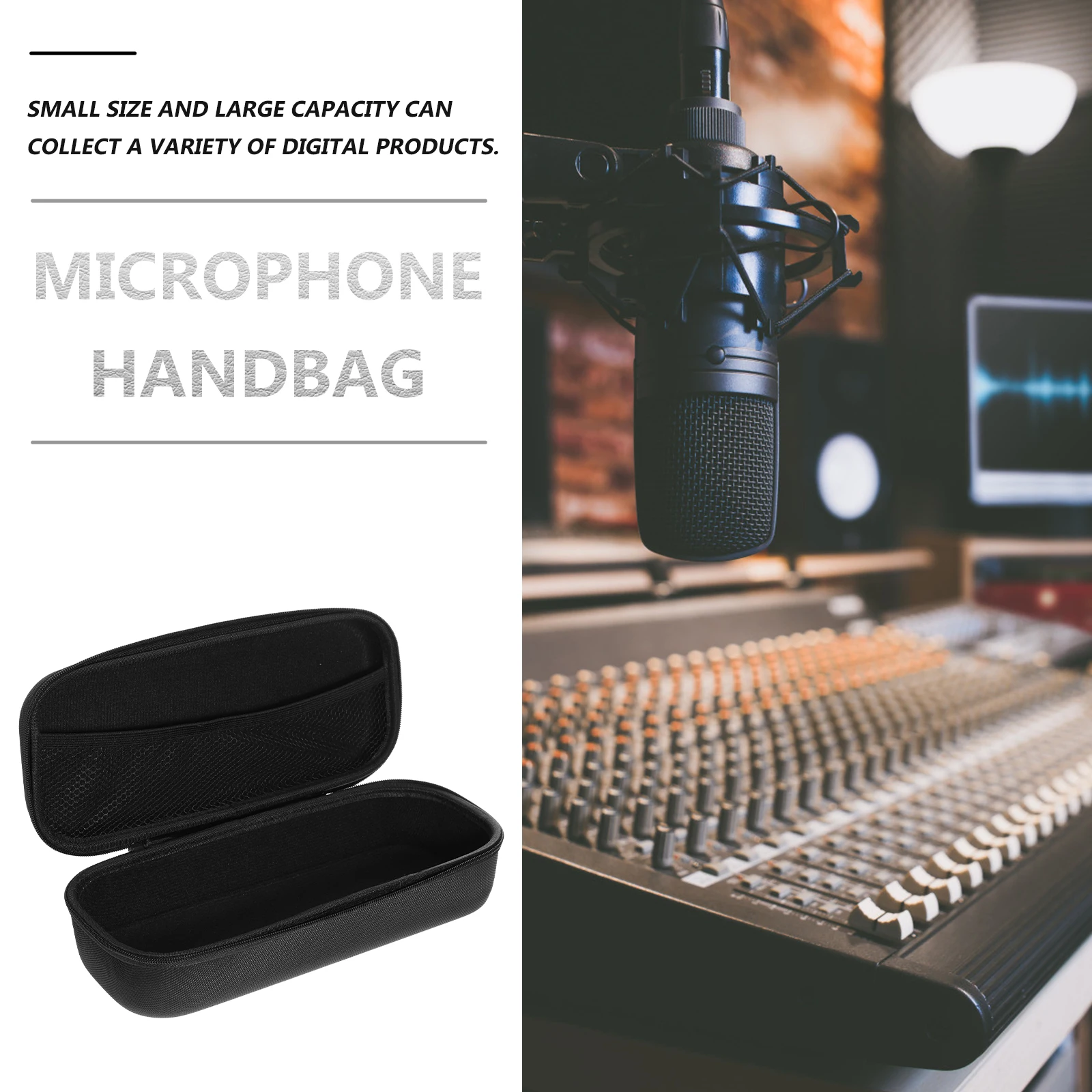 1Pcs Microphone Case Compact Portable Mic Storage Bag Small Eva Protective Carrying Pouch Organizer for Microphone
1Pcs Microphone Case Compact Portable Mic Storage Bag Small Eva Protective Carrying Pouch Organizer for Microphone