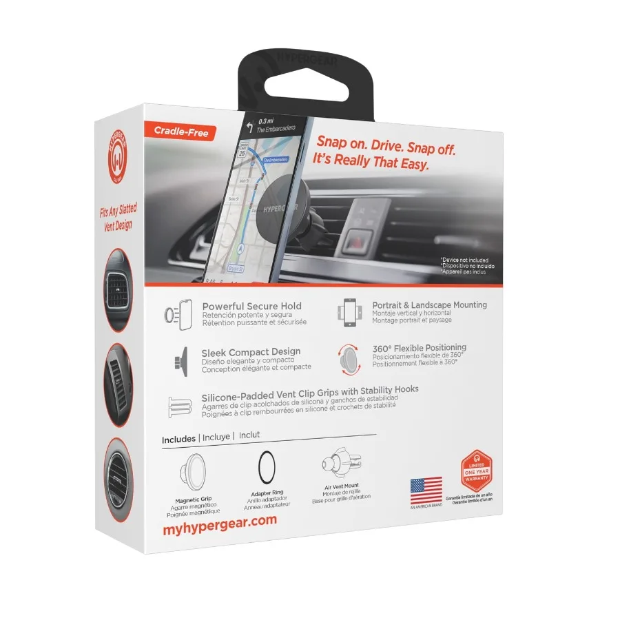 Mag Grip MagSafe Vent Mount Black 15982
Mag Grip MagSafe Vent Mount Black 15982