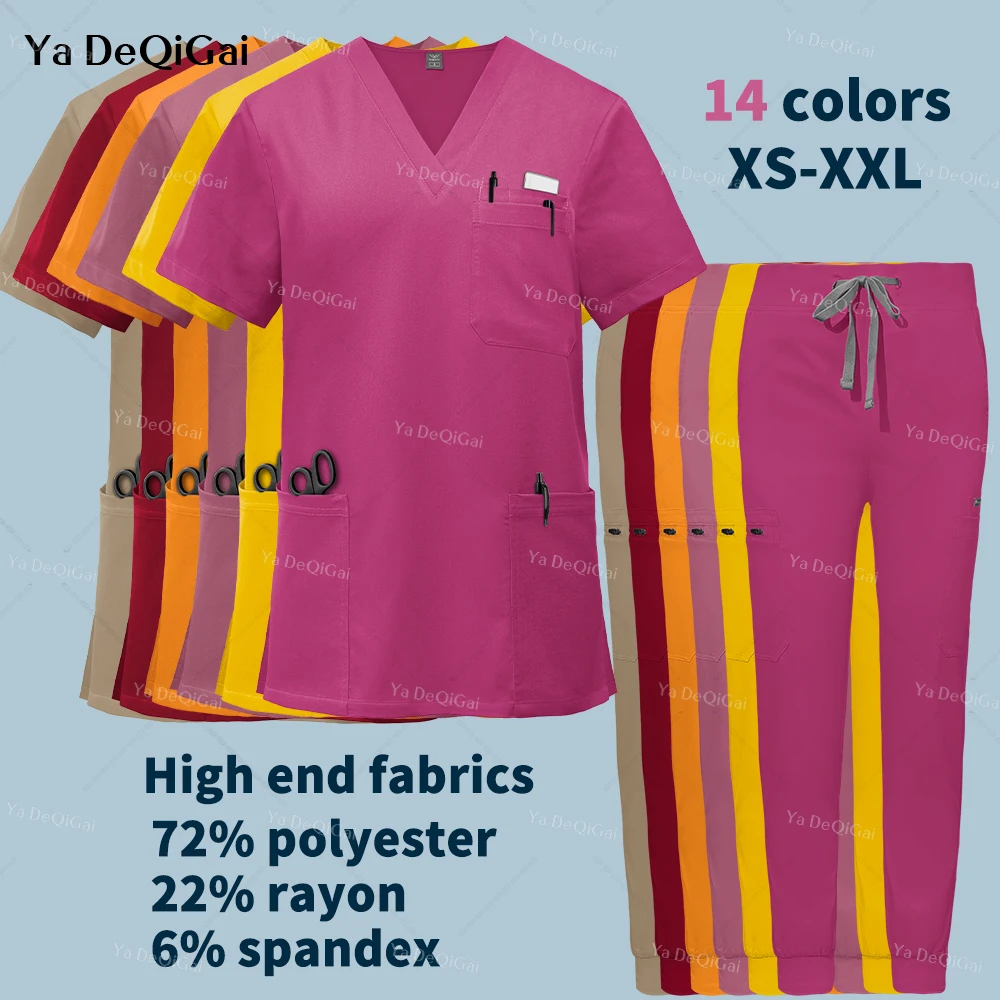 Unisex High Quality Nurse Uniforms Women Men Scrubs Set Beauty Pet Shop Workwear Hospital Surgical Uniforms Dental Clinic Suits
Unisex High Quality Nurse Uniforms Women Men Scrubs Set Beauty Pet Shop Workwear Hospital Surgical Uniforms Dental Clinic Suits