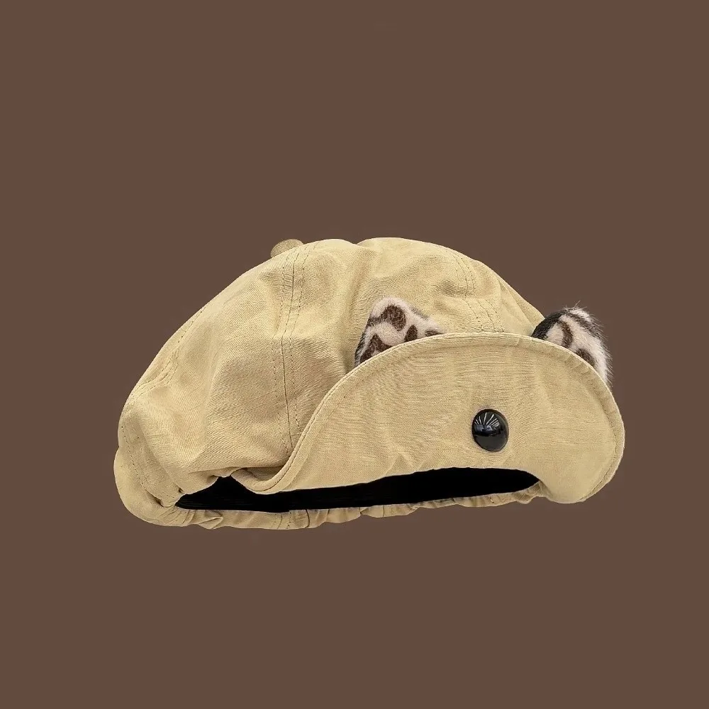 Cute Vintage Cat Ears Beret Y2k Flipped Brim Painter Berets Leopard Versatile Beanie Cap Streetwear
Cute Vintage Cat Ears Beret Y2k Flipped Brim Painter Berets Leopard Versatile Beanie Cap Streetwear