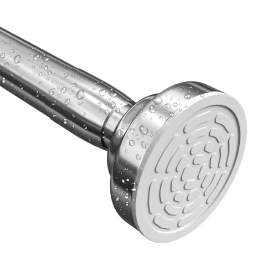 Shower Curtain Rod, 1 Inch Diameter Adjustable Spring Tension Curtain Rod, 304 Stainless Steel Shower Rod for Bathroom, Windows
Shower Curtain Rod, 1 Inch Diameter Adjustable Spring Tension Curtain Rod, 304 Stainless Steel Shower Rod for Bathroom, Windows
