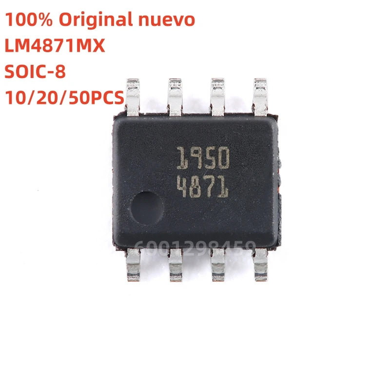 100% original nuevo 10pcs - 50pcs LM4871M LM4871MX 4871 IC AMP CLASS AB MONO 3W 8SOIC
100% original nuevo 10pcs - 50pcs LM4871M LM4871MX 4871 IC AMP CLASS AB MONO 3W 8SOIC