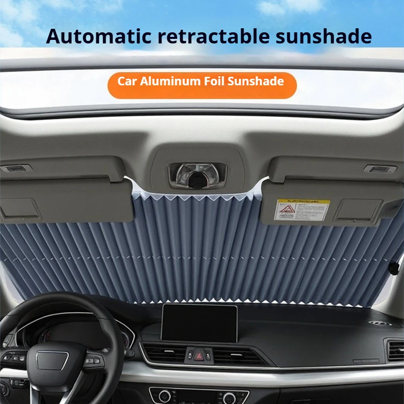 Car Self-extending Sunshade Curtain for Front Windshield Sun Protection and Sunshade for Cars
Car Self-extending Sunshade Curtain for Front Windshield Sun Protection and Sunshade for Cars
