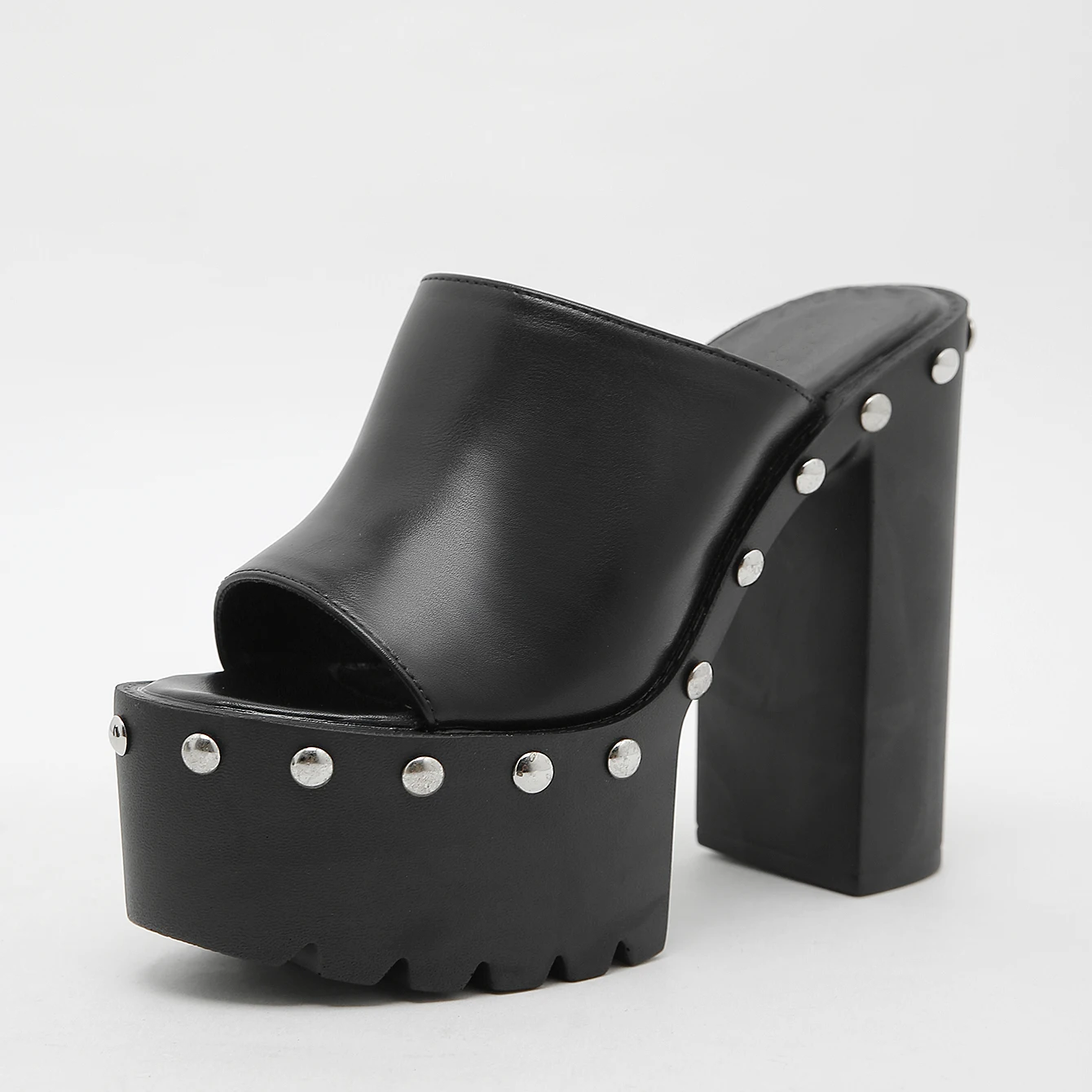 14cm High Heels Platform Sandals for Women Summer Outdoor Slides Black Punk Rivet Thick Heeled Slippers Pumps Slip-on
14cm High Heels Platform Sandals for Women Summer Outdoor Slides Black Punk Rivet Thick Heeled Slippers Pumps Slip-on