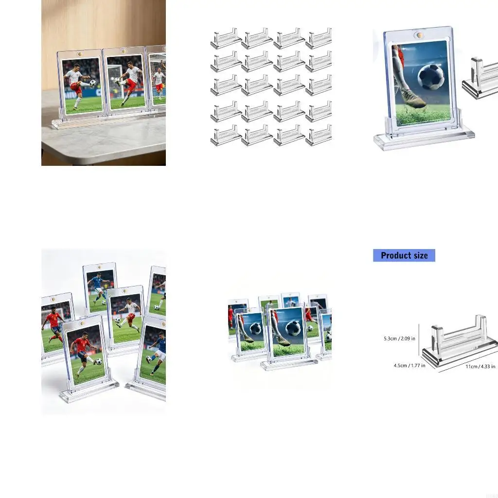 25Pcs Plastic Trading Card Holder 11x4.5x5.3cm For 35PT Thickness Trading Cards H8WD
25Pcs Plastic Trading Card Holder 11x4.5x5.3cm For 35PT Thickness Trading Cards H8WD