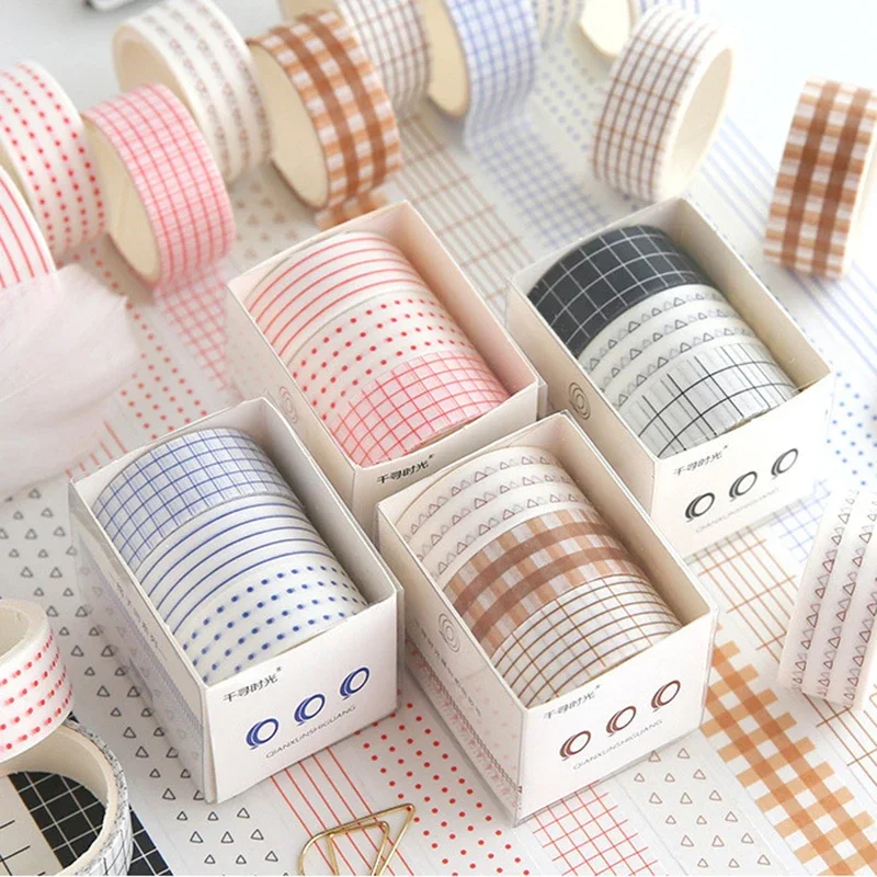 Chihiro Time Hand Account Washi Tape Set Kawaii Base Solid Color Lattice Border Sticker Masking Tape DIY Diary Album Planners
Chihiro Time Hand Account Washi Tape Set Kawaii Base Solid Color Lattice Border Sticker Masking Tape DIY Diary Album Planners
