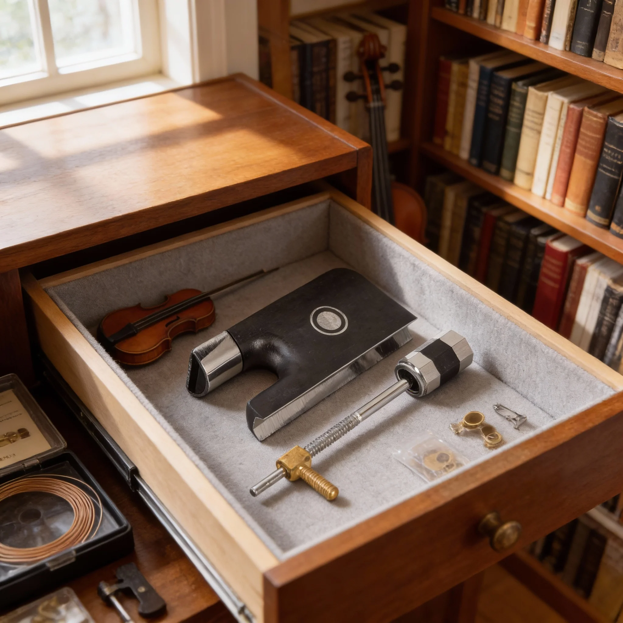 1 Set Violin Frog Replacement Cello Parts Wood Frog With Screw Durable Violin Bow Instrument Part Practical Bow Repair Tool