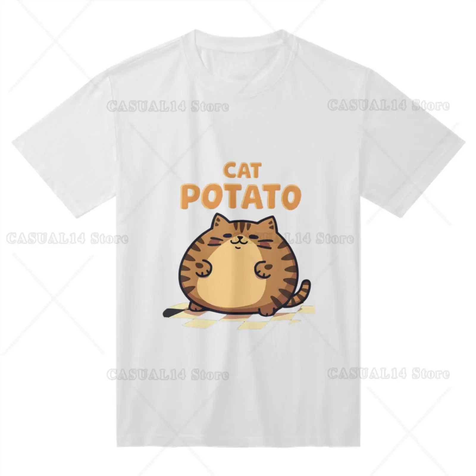cute Cat Potato Print Men Short Sleeve T shirt with Chest Heat Transfer Print Cozy and Soft
cute Cat Potato Print Men Short Sleeve T shirt with Chest Heat Transfer Print Cozy and Soft