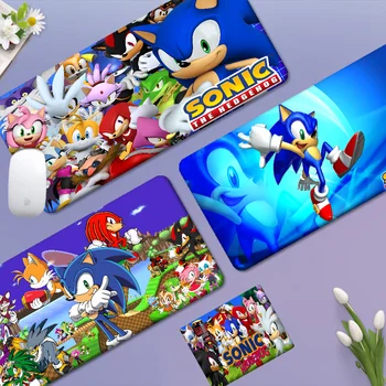 S-SonicS H-Hedgehogs 마우스 패드, 노트북 게이밍 마우스, 대형 엣지 잠금 게임 키보드 패드용 마우스 패드, 재고 있음