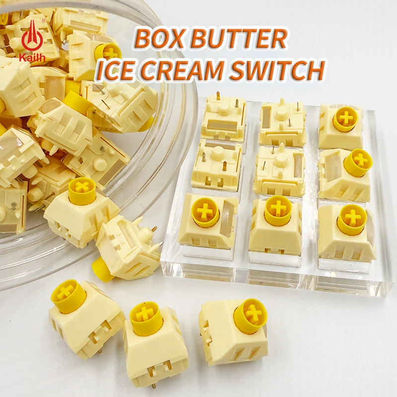 Kailh Box Butter Ice Cream Keyboard Switch PRO Mechanical Keyboard Keyboard Switch for Computer Game 5Pin
Kailh Box Butter Ice Cream Keyboard Switch PRO Mechanical Keyboard Keyboard Switch for Computer Game 5Pin
