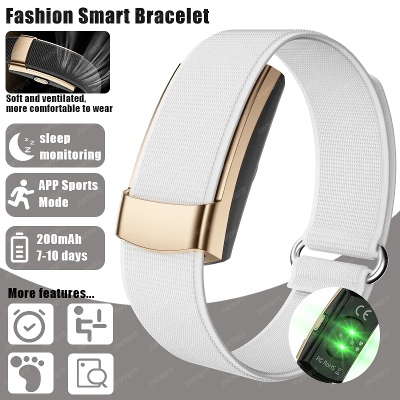 2026 New No screen Fitness Tracker Heart Rate Blood Oxygen Monitor 200mAh Large Battery APP Sports Mode SmartWristband Pedometer
2026 New No screen Fitness Tracker Heart Rate Blood Oxygen Monitor 200mAh Large Battery APP Sports Mode SmartWristband Pedometer