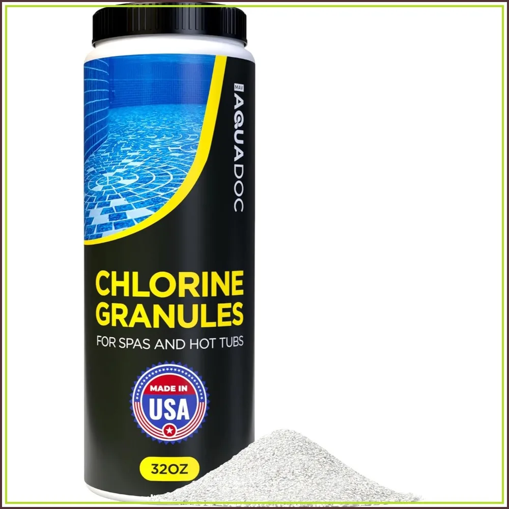 Spa Chlorine for Hot Tub Sanitizer 2lbs - Quick Dissolving Granules, Made in USA
Spa Chlorine for Hot Tub Sanitizer 2lbs - Quick Dissolving Granules, Made in USA