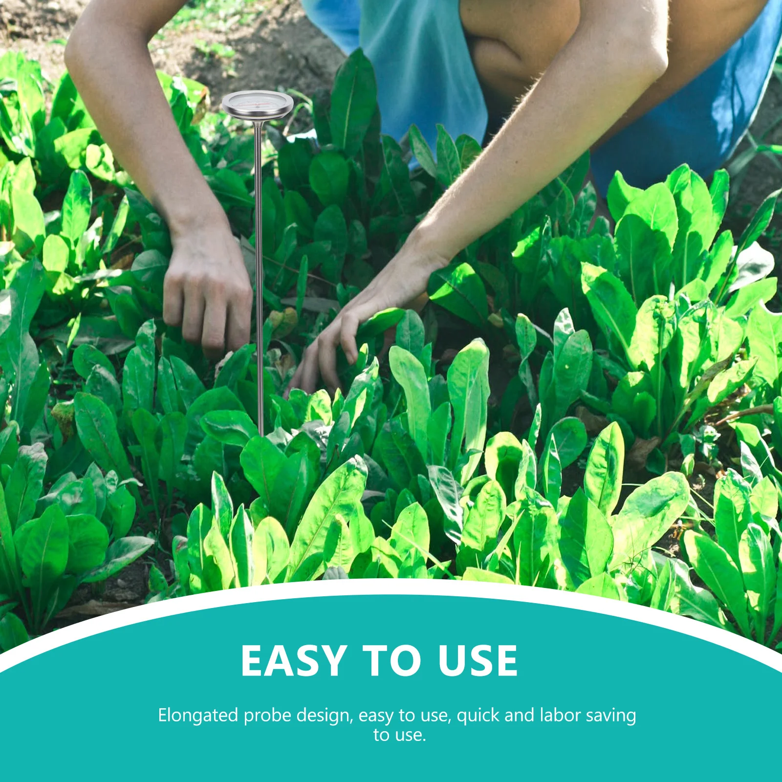 Stainless Steel Probe Compost Thermometer 20Cm Extended Soil Temperature Measuring Tool For Gardening Greenhouse Planting
Stainless Steel Probe Compost Thermometer 20Cm Extended Soil Temperature Measuring Tool For Gardening Greenhouse Planting